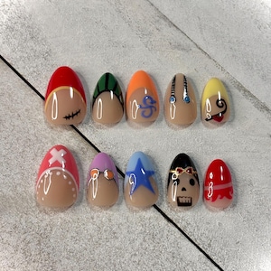 OP Press On Nails- Anime Characters