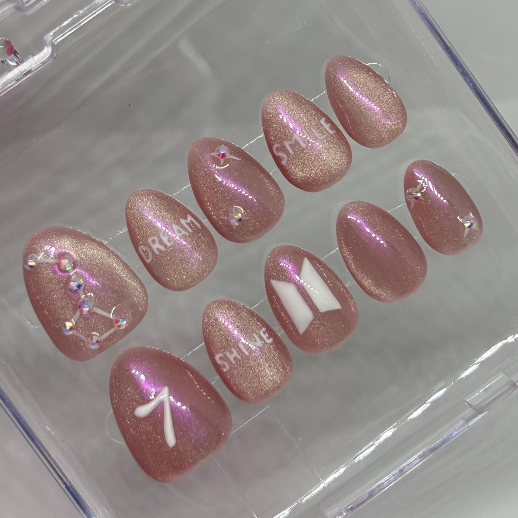 BTS Mikrokosmos Press On Nails - K-pop Custom Handmade Set