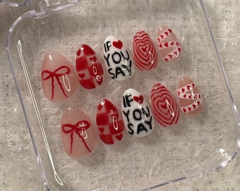 Enhypen K-Pop Press On Nails- Handmade Custom Nails
