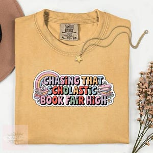 Chasing That Scholastic Book Fair High Shirt | Nostalgic Book Lover Tee | 90s Kid Reader Shirt | Retro Bookish Gift