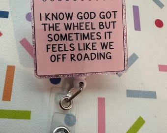 Sassy Quote Badge Reel | Funny ID Badge Holder | Retractable Badge Clip | Nurse Badge Reel | Office Humor Gift | Work Accessory