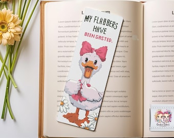 My Flabbers Have Been Gasted | Funny Goose Cross Stitch Pattern PDF