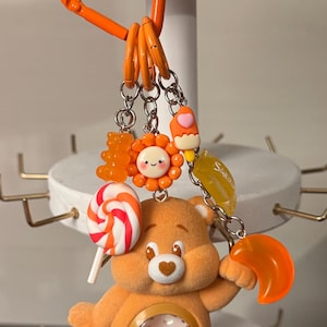 Handmade Care Bears Keychain, Bag Charm, Bag Accessory
