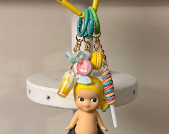 Authentic Sonny Angel Keychain – Sweets Series Bag Charm, Cute Kawaii Keychain, Gift for Her, Collectible Charm