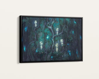 Princess Mononoke Canvas Print: Studio Ghibli Anime Art