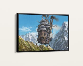 Howl's Moving Castle Print: Studio Ghibli Anime Wall Art