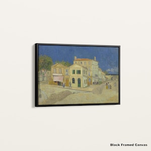 Van Gogh The Yellow House Print: Arles Canvas Wall Art