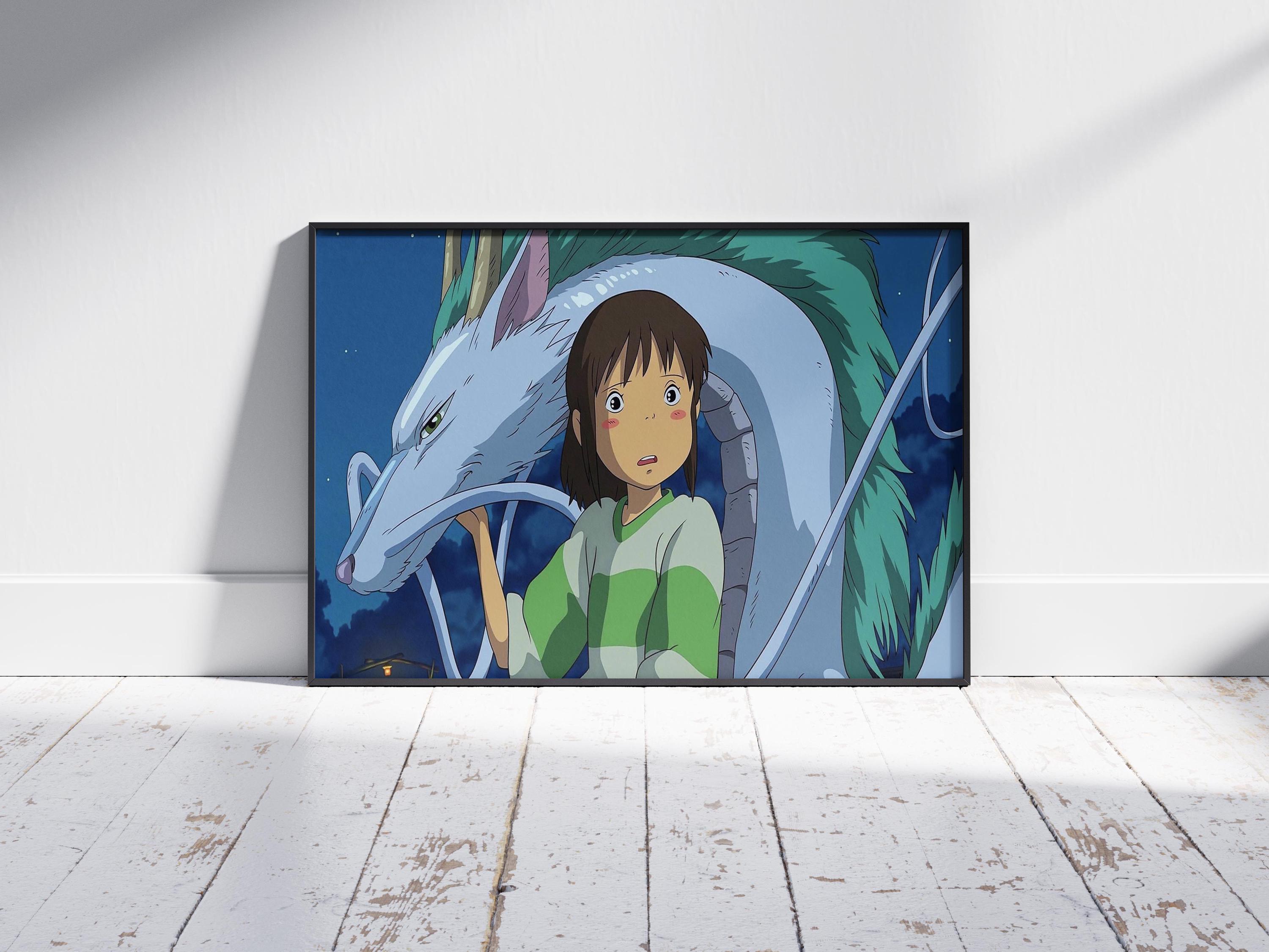 千と千尋の神隠しポスタープリント、アニメキャンバスウォールアート