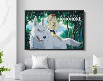 Princess Mononoke Canvas Print: Studio Ghibli Anime Wall Art