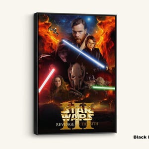 Star Wars Revenge of the Sith Canvas Print: Sci-Fi Movie Wall Art