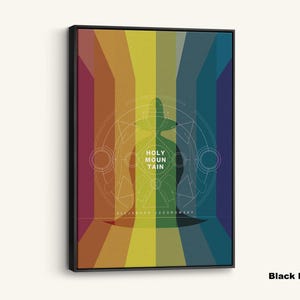 The Holy Mountain Canvas Print: Jodorowsky Film Art, Rainbow Decor