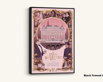 The Grand Budapest Hotel Canvas Print: Wes Anderson Movie Art