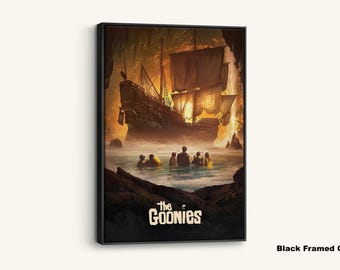The Goonies Movie Poster: 80s Retro Film Canvas Art