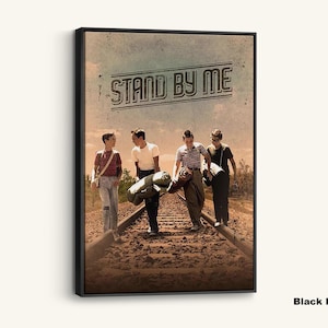 Stand By Me Movie Poster Canvas Print: Nostalgic Film Art