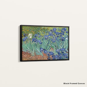 Van Gogh Irises Canvas Print: Floral Wall Art Reproduction