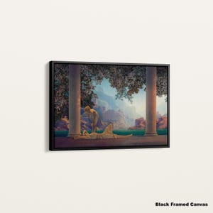 Maxfield Parrish Daybreak Canvas Print: Fantasy Landscape Art