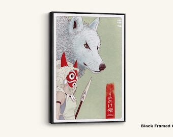 Canvasafdruk Princess Mononoke: Studio Ghibli Anime Art