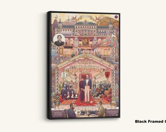 The Grand Budapest Hotel Print: Wes Anderson Film Canvas Art