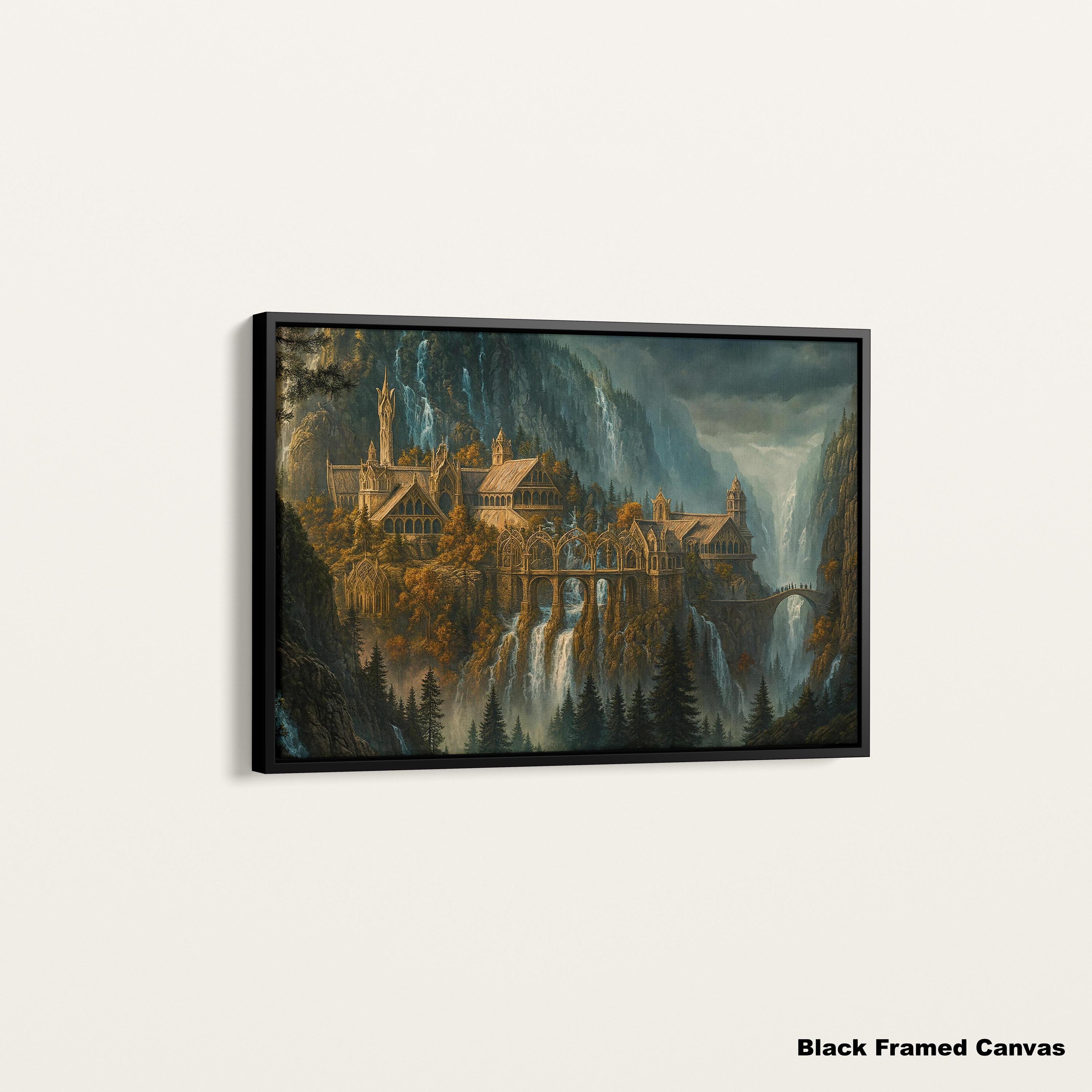 Rivendell Poster, Lord of the Rings Canvas Print, Elven City Wall Art ...