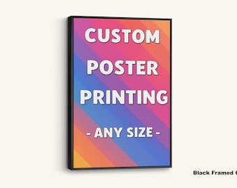 Custom Photo Poster Print: Canvas, Glass, or Rolled - Personalized Wall Art