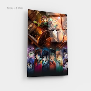 Demon Slayer Canvas Print, Tanjiro Hashira Poster, Anime Wall Art, Japanese Action Scene, Otaku Gift Idea, Kimetsu No Yaiba Decor