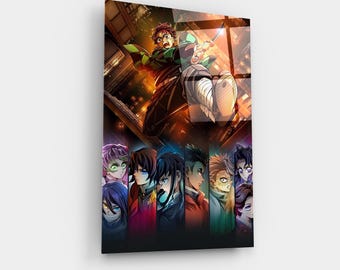 Demon Slayer Canvas Print, Tanjiro Hashira Poster, Anime Wall Art, Japanese Action Scene, Otaku Gift Idea, Kimetsu No Yaiba Decor