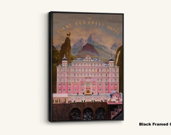The Grand Budapest Hotel Canvas Print: Wes Anderson Film Art