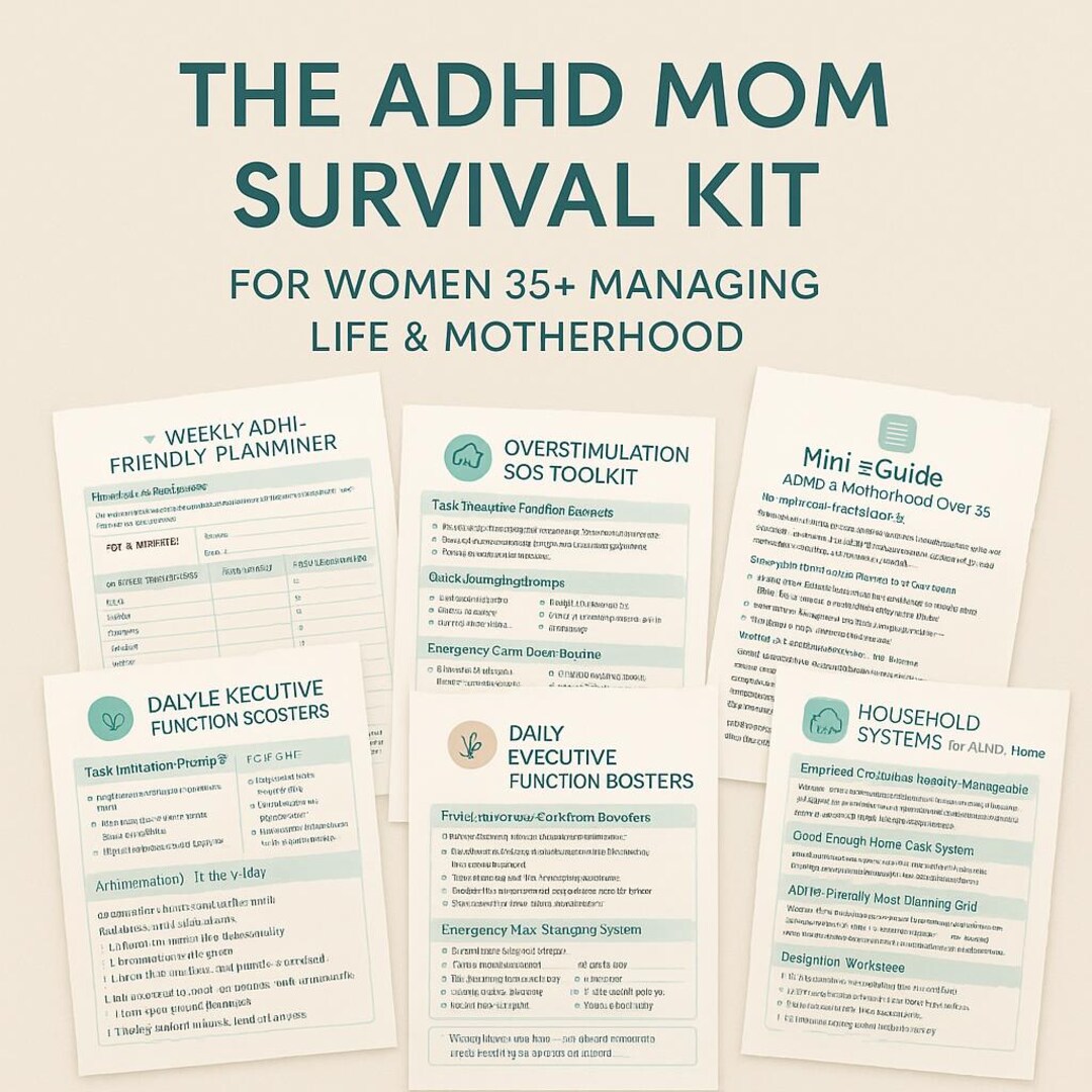 The ADHD Mom Survival Kit – for Women 35+ Managing Life & Motherhood - Etsy