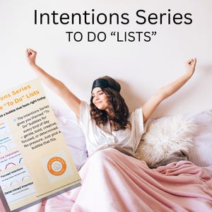 Calm Intentions List Bundle | For Busy & Overwhelmed Minds | ADHD-Friendly Daily Planner Sheets | Productivity Checklist |