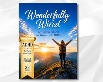 7-dniowe nabożeństwo o ADHD dla neuroatypowych chrześcijanek, dziennik z wersetami biblijnymi i modlitwami
