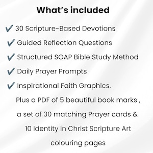 30-Day Identity in Christ, Christian Devotional for Women, Bible Study, Prayer Cards, Bible Coloring Pages (Google Docs Digital Download) image 5