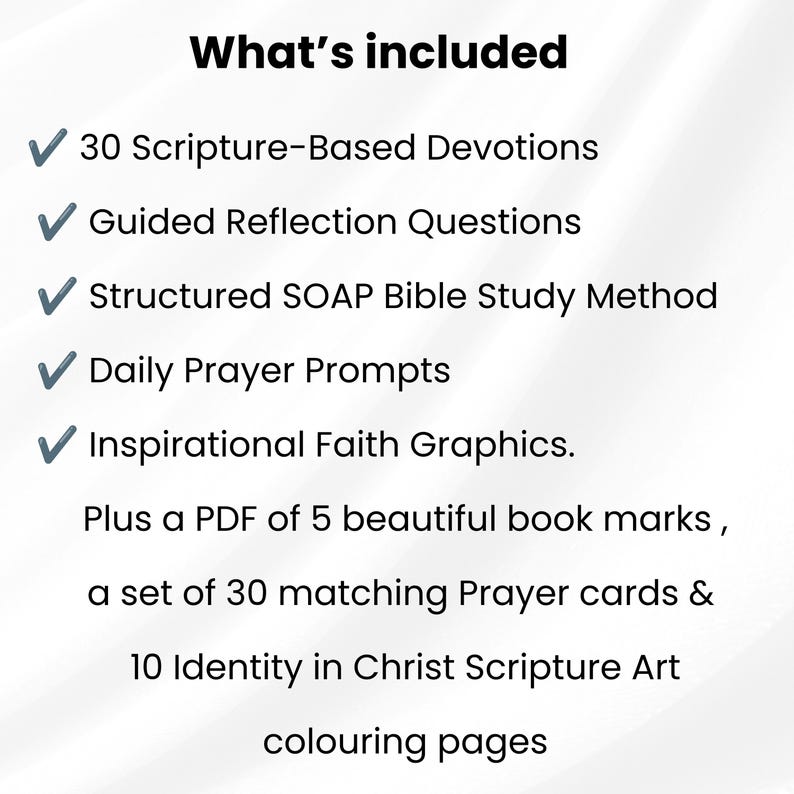 30-Day Identity in Christ, Christian Devotional for Women, Bible Study, Prayer Cards, Bible Coloring Pages (Google Docs Digital Download) image 5