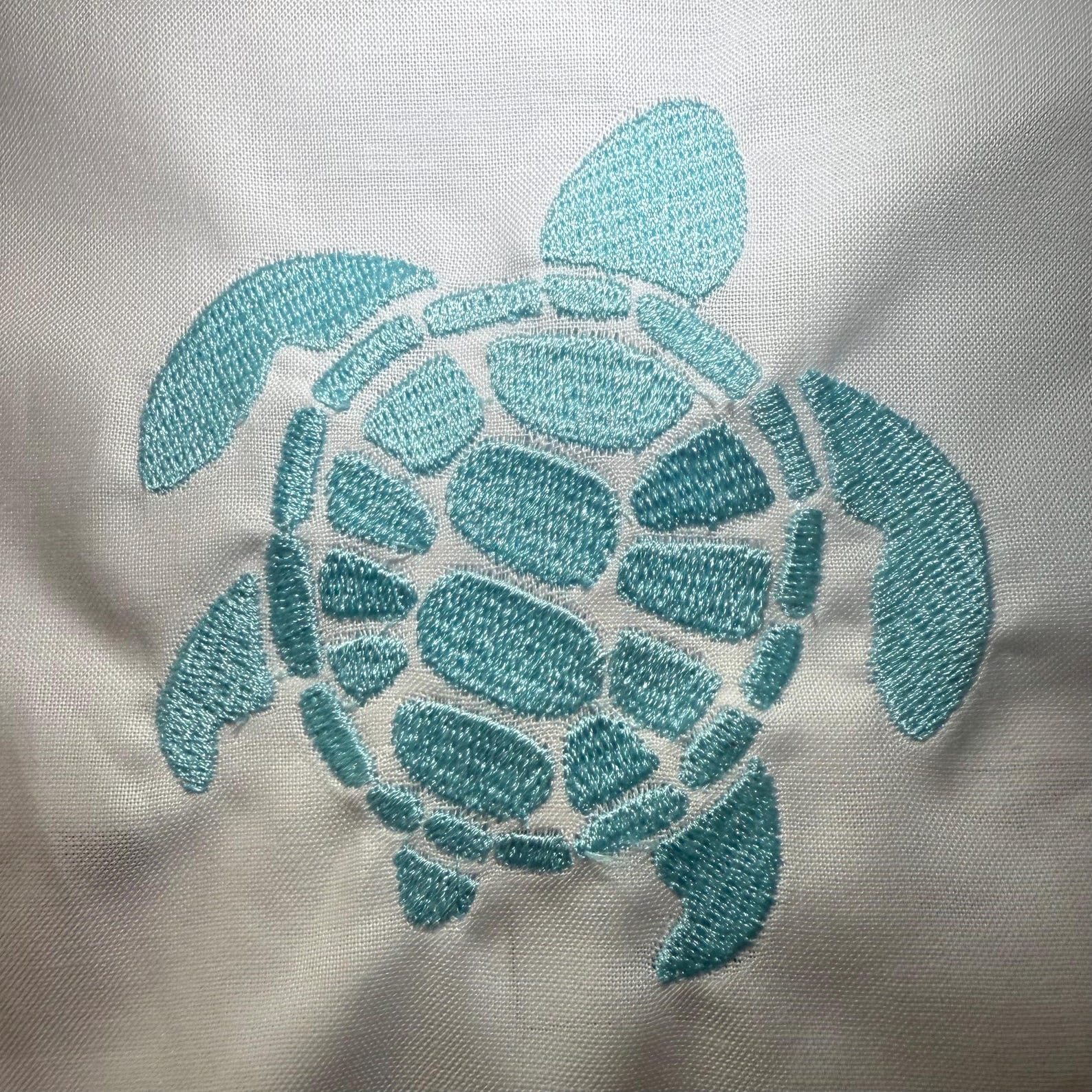 Embroidered Turtle Simple Sea Turtle Embroidery Design – 4x4 & 5x7 Hoop Digital Download | Pes ...