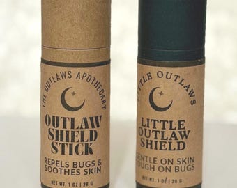 Organic Bug Repellent Stick | Natural Mosquito Balm | DEET-Free Bug Protection | Kid-Safe + Regular Strength