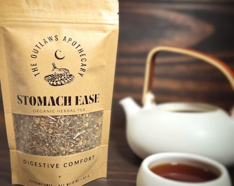 Stomach Ease- Organic Herbal Tea for Gut-Soothing Relief + Digestive Comfort | Loose Leaf Blend