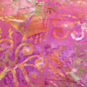 Multi-Color  Batik Sold By 1 (One) Yard Pre-Cut