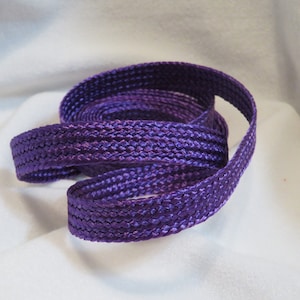 Millinery Purple Straw Braid For Hat making / Trimming  5/8  Inches Wide  Sold By The Yard
