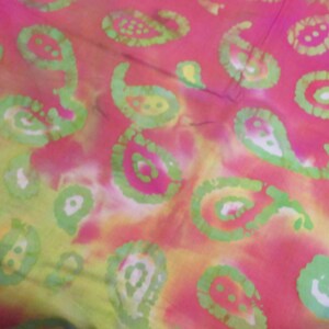 Multi - Color  Batik Sold By 1 (One) Yard Pre-Cut