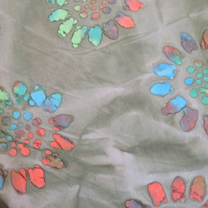 Multi - Color  Batik Sold By 1 (One) Yard Pre-Cut