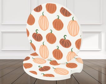 Halloween-Themed Soapstone Car Coaster, Cute Pumpkin Design, Car Accessories, Fall Décor, Perfect for Halloween