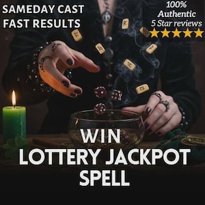 WIN LOTTERY JACKPOT Spell | Lottery Win | Jackpot Spell | Big Money | Lucky Numbers | Casino Luck | Lotto Winner | Gambling Fortune