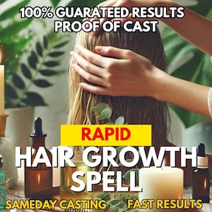 HAIR GROWTH SPELL | Rapid Hair Growth | Long Thick Hair | Grow Hair Fast | Beautiful Hair Spell | Healthy Scalp Energy | Magical Hair