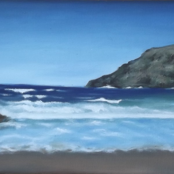 Peinture à l'huile originale sur toile Oahu Bliss