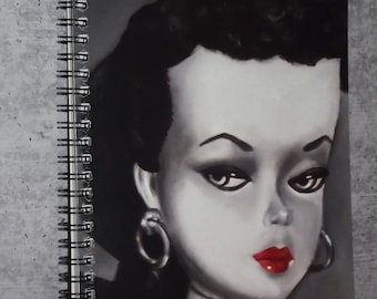 Juicy Black and White Barbie Spiral Notebook