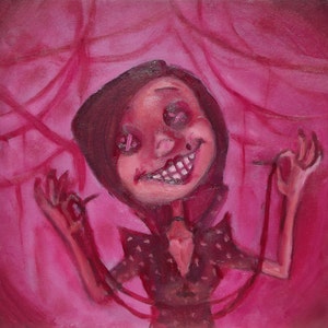 Another Mother&#39;s Love Emily VanGaasbeck Original Oil Painting on 8x8&quot; Wood Panel