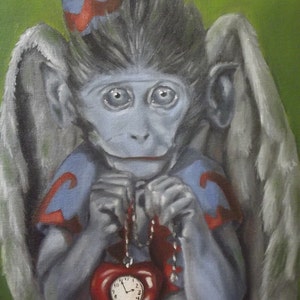 Baby Flying Monkey Original  Print
