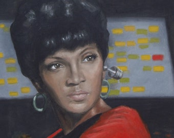 Uhura 8x8" Print of Original Oil Painting