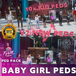 Fivem | Girl Kid Peds Pack V2 | PED | Best Quality