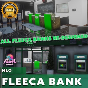 Fivem | Re-Designed FLEECA BANKS | MLO | Best Quality