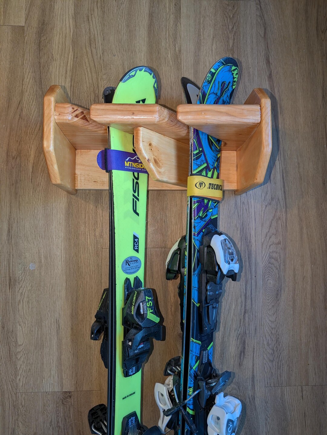Solid Wood Ski Rack – Custom Sizes & Finishes – Handcrafted Storage for ...